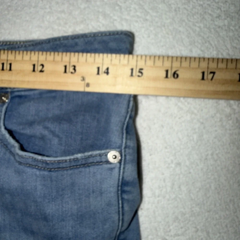 Frame Integrity Flare Light Wash Ankle Crop Stretch Jeans Size 30 - Picture 5 of 7